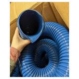 Industrial Ducting Hose, Hose Inside Dia. 3 in, Hose Length 25 ft, Hose Color Blue, 24 psi