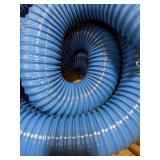 Industrial Ducting Hose, Hose Inside Dia. 3 in, Hose Length 25 ft, Hose Color Blue, 24 psi