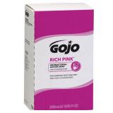 Gojo Rich Pink Antibacterial Lotion Soap Refill, 2pk