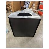 Glaro Profile Half Round Trash Receptacle - 28 5/8 x 24 x 12 - 29 Gallon - 2491