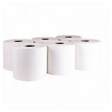 Paper Towel Roll, Tough Guy, Hardwound, White, 1,000 ft Roll Length, PK 6