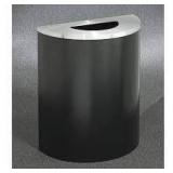 Glaro Profile Half Round Trash Receptacle - 28 5/8 x 24 x 12 - 29 Gallon - 2491