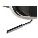 Christies Home Living Contemporary Adjustable Swivel Arm Bar Stool with Cushion, Black Retail: $110.00