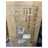 Holloway Mid-Century Top Grain Leather Sofa, Camel Retail $1,614.99