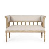 Loyning Traditional Upholstered Tufted Loveseat by Christopher Knight Home - 56.25" L x 27.00" W x 33.50" H Retail:$1079.99