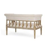 Loyning Traditional Upholstered Tufted Loveseat by Christopher Knight Home - 56.25" L x 27.00" W x 33.50" H Retail:$1079.99