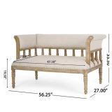 Loyning Traditional Upholstered Tufted Loveseat by Christopher Knight Home - 56.25" L x 27.00" W x 33.50" H Retail:$1079.99