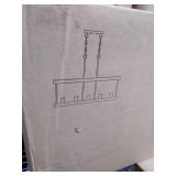 Farmhouse Antique Wood 5-light Linear Chandelier Island Lights- Retail:$259.99