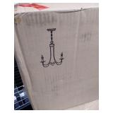 Farmhouse/ Transitional Black 5-Light French Candle Chandelier Ceiling Pendant for Living/ Dining Room- Retail:$131.99