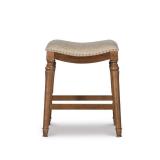 Copper Grove Barmstedt Brown Counter Stool with Beige Saddle Seating- Retail:$105.99