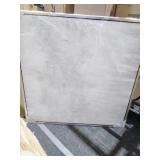 White Canvas Contemporary Framed Wall Art 39 x 39 x 1 - 39 x 1 x 39- Retail:$259.99