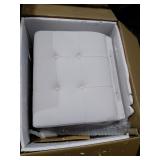 Strick & Bolton Normani White Faux Leather Metal Frame Lounge Chair- Retail:$509.49