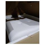 Strick & Bolton Normani White Faux Leather Metal Frame Lounge Chair- Retail:$509.49