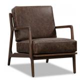 Poly and Bark Verity Leather Lounge Chair- Retail:$696.49
