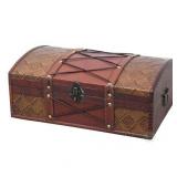 Vintiquewise Pirate Treasure Chest with Leather X Retail: Retail: Retail: $42.99