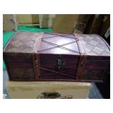 Vintiquewise Pirate Treasure Chest with Leather X Retail: Retail: Retail: $42.99