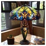 Chloe Tiffany Style Double Lit 2 and 1-light Table Lamp- Retail:$189.99