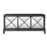 SEI - Wallaston Mirrored Media Cabinet - Light brown finish w/ mirror  Retail: $352.49