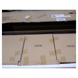 SEI - Wallaston Mirrored Media Cabinet - Light brown finish w/ mirror  Retail: $352.49