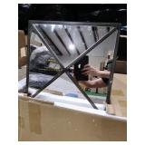 SEI - Wallaston Mirrored Media Cabinet - Light brown finish w/ mirror  Retail: $352.49