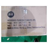 SEI - Wallaston Mirrored Media Cabinet - Light brown finish w/ mirror  Retail: $352.49