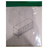 SEI - Wallaston Mirrored Media Cabinet - Light brown finish w/ mirror  Retail: $352.49