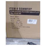 Sportsman Series Space Saving Stainless Steel Wall Mount Work Table  Retail: $177.99