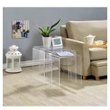 Acrylic Nesting Tables -Set of 3 Retail: Retail: Retail: $182.99