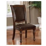 Sylvana Brown Cherry and Espresso Wood Frame Upholstered Side Chair (Set of 2) Retail: Retail: Retail: $466.99