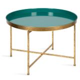 Kate and Laurel Celia Round Mirrored Coffee Table - 28.25x28.25x19- Retail:$157.49