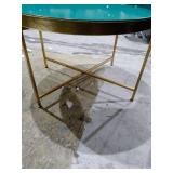 Kate and Laurel Celia Round Mirrored Coffee Table - 28.25x28.25x19- Retail:$157.49