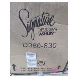 Tallenger Blue/Dark Brown Upholstered Swivel Barstool - Set of 2- Retail:$239.99