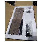 52" Matte Black Remote Control Ceiling Fan Light- Retail:$209.99