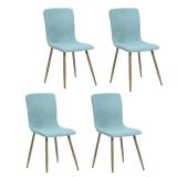 FurnitureR Scargill Sky Blue Upholstered Textured Fabric Dining Chairs (Set of 4) Retail: Retail: Retail: $284.99