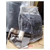 Madison Park Porter Black/ Grey Comforter Set- Retail:$117.59