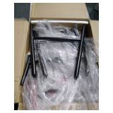 Windsor Mixed Media Dining Chair, Set of 2, Black/Espresso Retail: Retail: Retail: $169.99