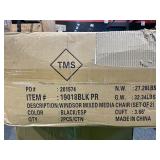 Windsor Mixed Media Dining Chair, Set of 2, Black/Espresso Retail: Retail: Retail: $169.99