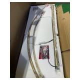 Orbita 81"H LED Dimmable Retractable Arch Floor Lamp, Bulb included, Antique Brass Finish (Lamp Body Only) -Retail:$243.49