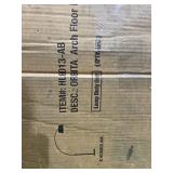 Orbita 81"H LED Dimmable Retractable Arch Floor Lamp, Bulb included, Antique Brass Finish (Lamp Body Only) -Retail:$243.49