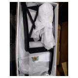 Clarksville Black Double X-back Chairs with Linen Fabric (Set of 2)- Retail:$164.16