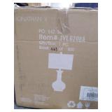 Brussels 27" Ceramic/Metal LED Table Lamp, White/Brass by JONATHAN Y Retail: Retail: Retail: $80.99