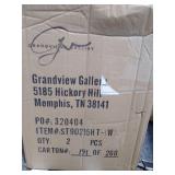 Grandview Gallery Curvy Metal Table Lamp Turquois Shade Brushed Nickel Retail: Retail: Retail: $96.49