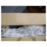 Puleo International 6 ft. Pre-Lit Flocked Alpine Pencil Artificial Christmas Tree -Retail $77.69