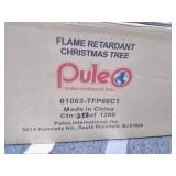 Puleo International 6 ft. Pre-Lit Flocked Alpine Pencil Artificial Christmas Tree -Retail $77.69