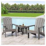 Culver Outdoor Adirondack Chair by Christopher Knight Home Gray Single- Retail:$219.10