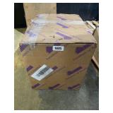 Benzara Shirley Contemporary 24" Barstool With Faux Leather Cushion, White Finish (Set of 2) Retail $627.49