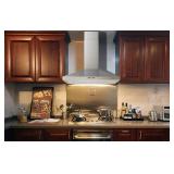 Winflo 30 in. Convertible Wall Mount Range Hood in Stainless Steel with Mesh Filters and Push Button Control, Silver Retail: Retail: Retail: $282.99