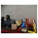 Misc Contents on top of Metal Cabinet / Decoy