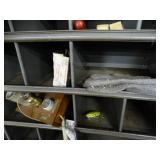 Open Face Metal Cabinet w/ Contents