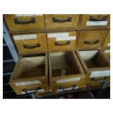 7ft Tall Metal Shelf with wood Drawers